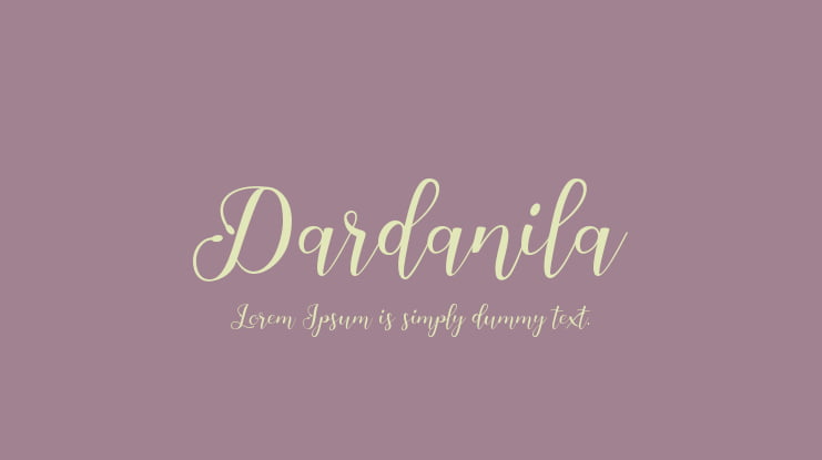 Dardanila Font