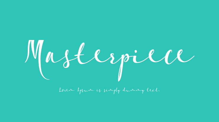 Masterpiece Font