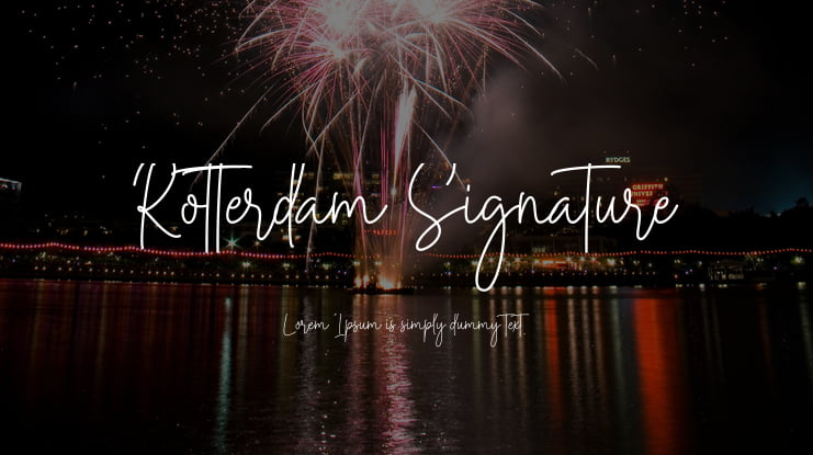 Rotterdam Signature Font