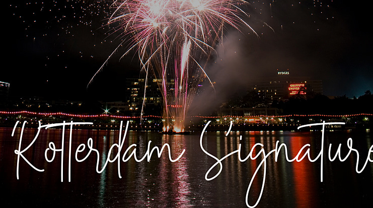 Rotterdam Signature Font