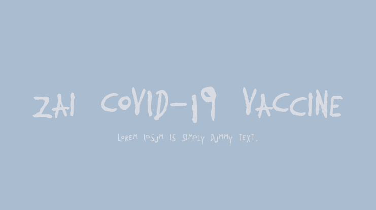zai COVID-19 VaCcine Font