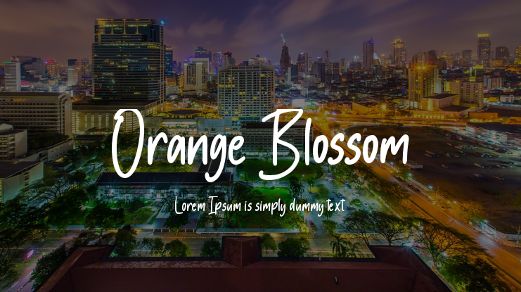 Orange Blossom Font