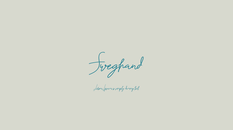 Sweghand Font