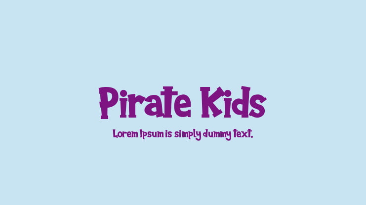 Pirate Kids Font