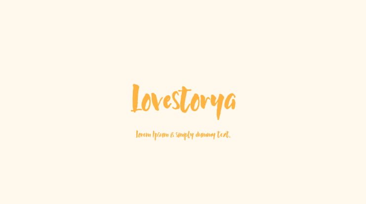 Lovestorya Font