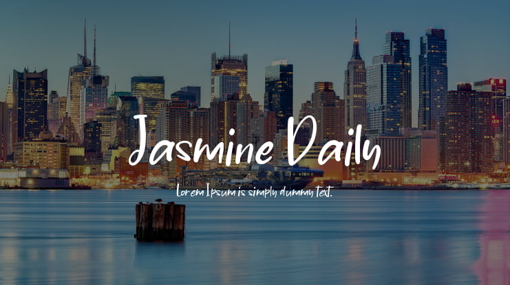 Jasmine Daily Font