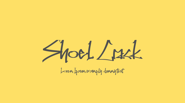 Shoel Crack Font