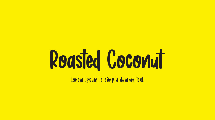 Roasted Coconut Font