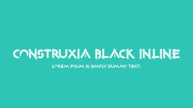 Construxia Black Inline Font