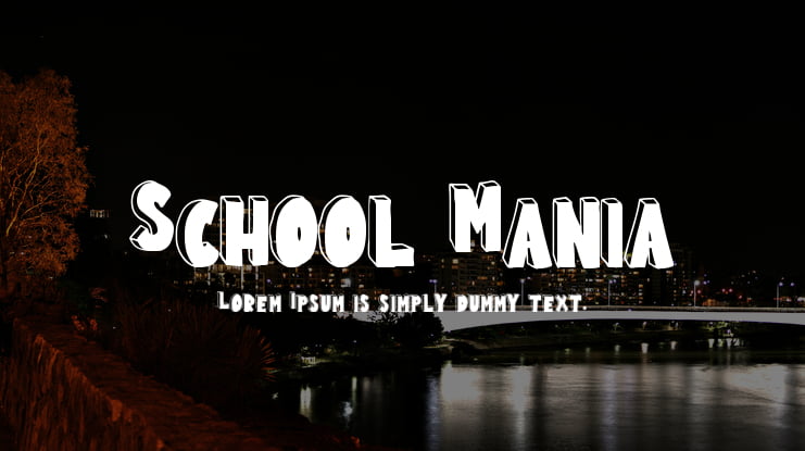 School Mania Font