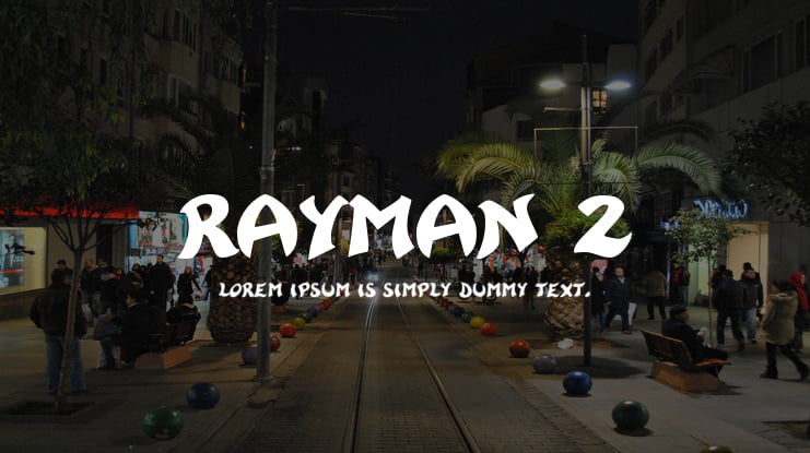 Rayman 2 Font Family