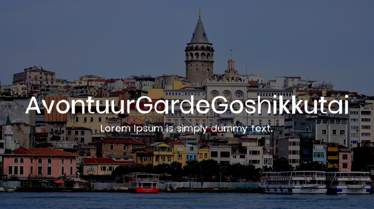 AvontuurGardeGoshikkutai Font