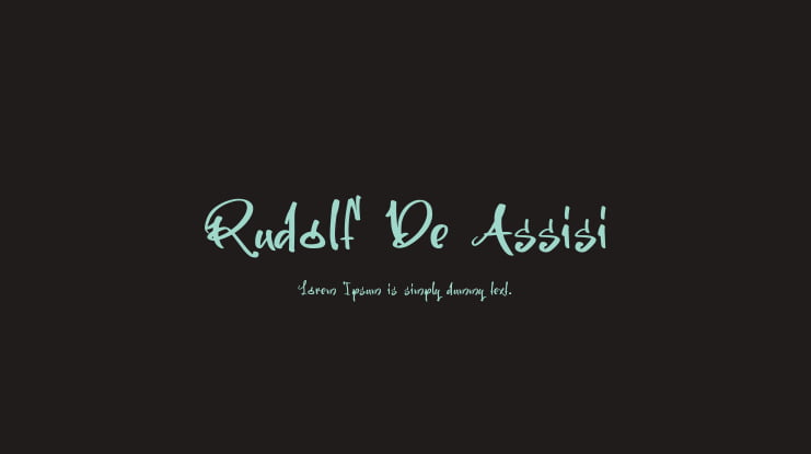 Rudolf De Assisi Font
