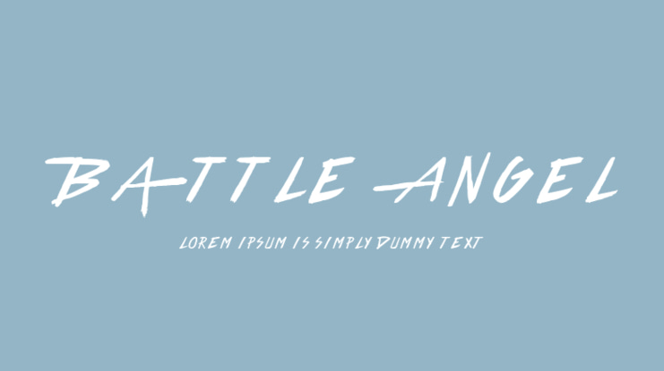 Battle Angel Font
