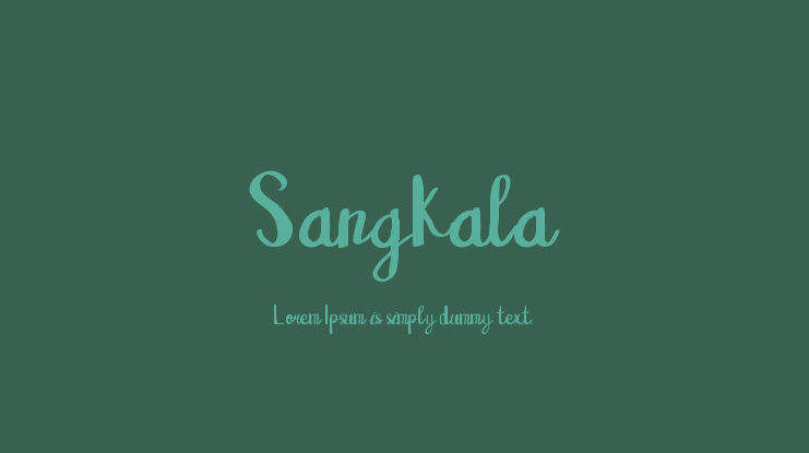 Sangkala Font