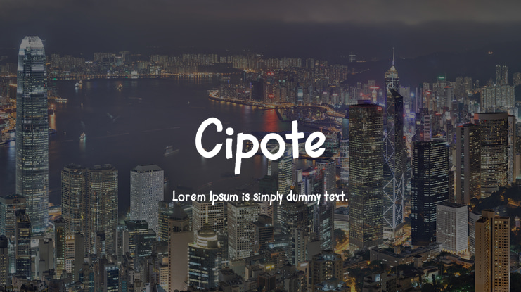 Cipote Font