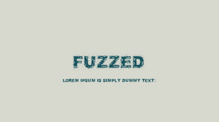 Fuzzed Font