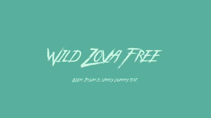 Wild Zova Free Font
