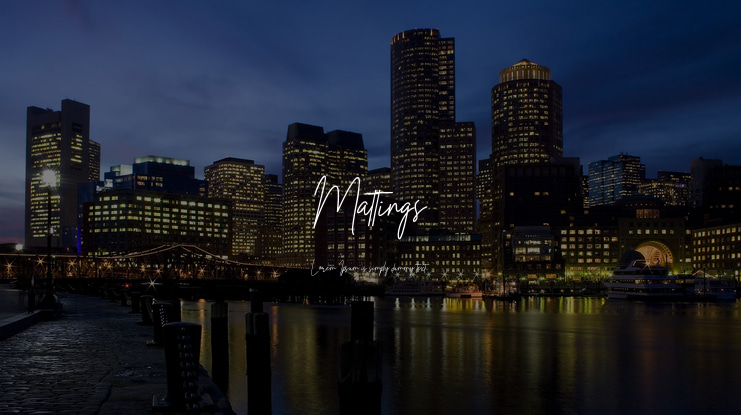 Mattings Font