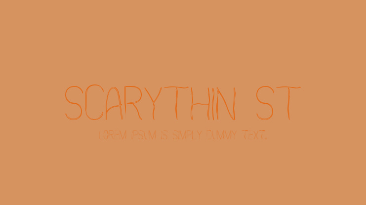 Scarythin St Font