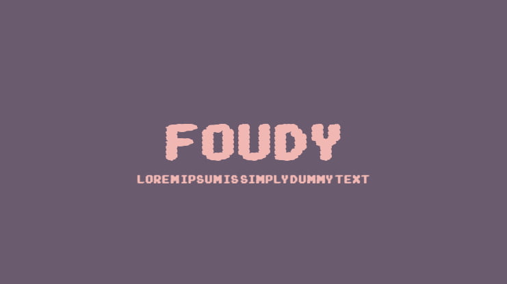 FOUDY Font