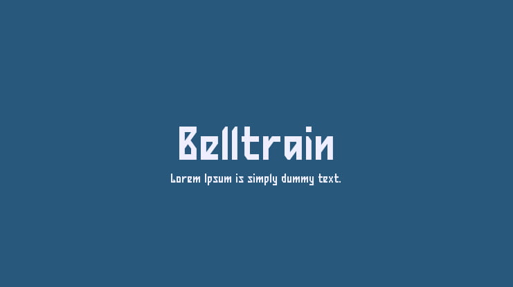 Belltrain Font