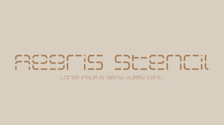 Aegris Stencil Font