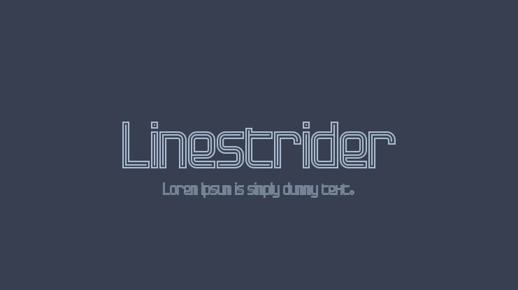 Linestrider Font