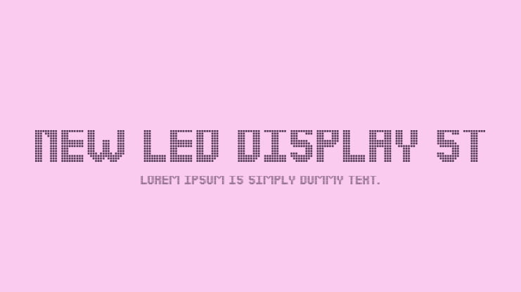 NEW LED DISPLAY ST Font