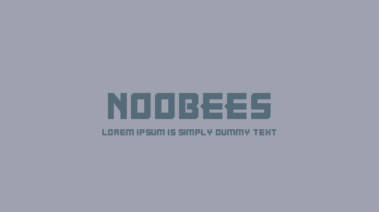 Noobees Font