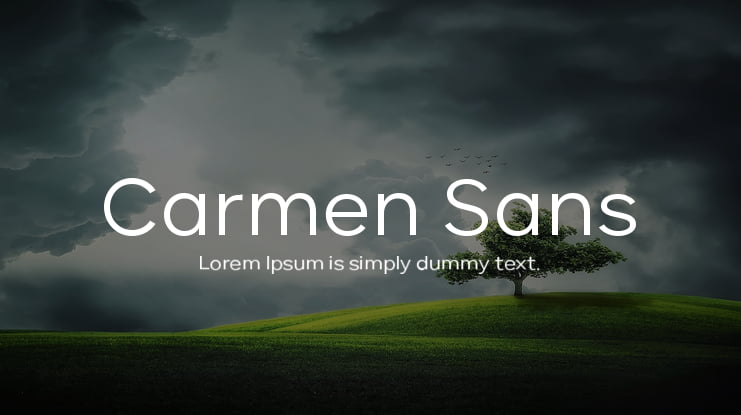 Carmen Sans Font Family