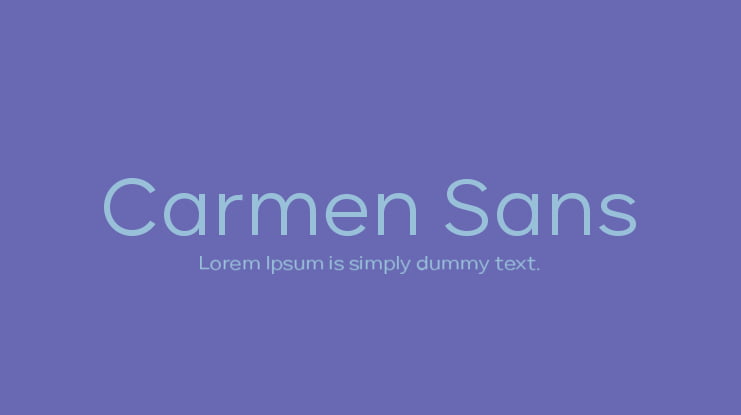 Carmen Sans Font Family