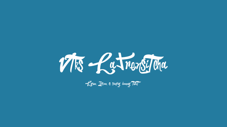Vtks LaPrensitcha Font