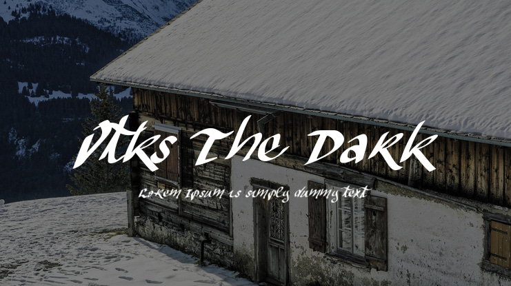 Vtks The Dark Font