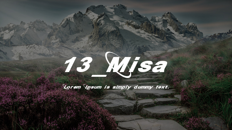 13_Misa Font
