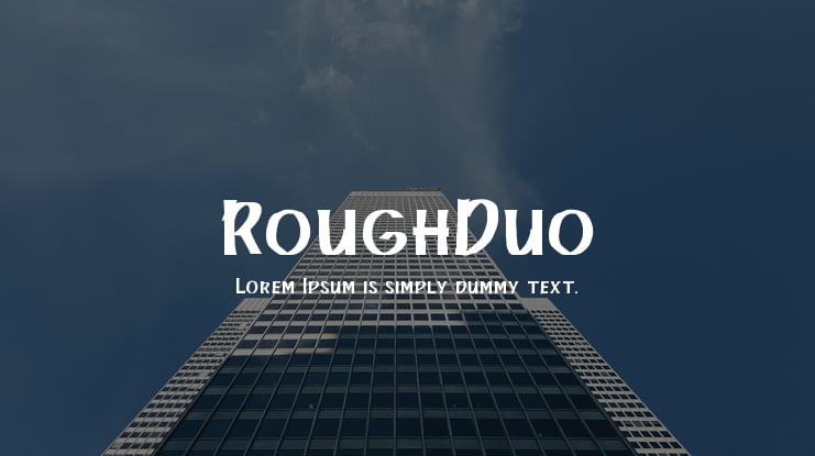 RoughDuo Font