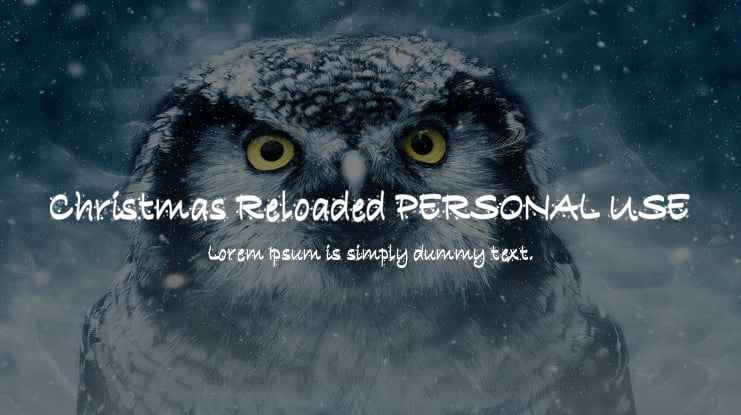 Christmas Reloaded PERSONAL USE Font