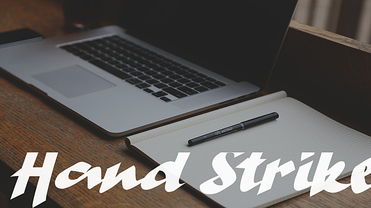 Hand Strike Font