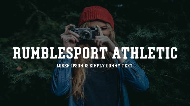 Rumblesport Athletic Font
