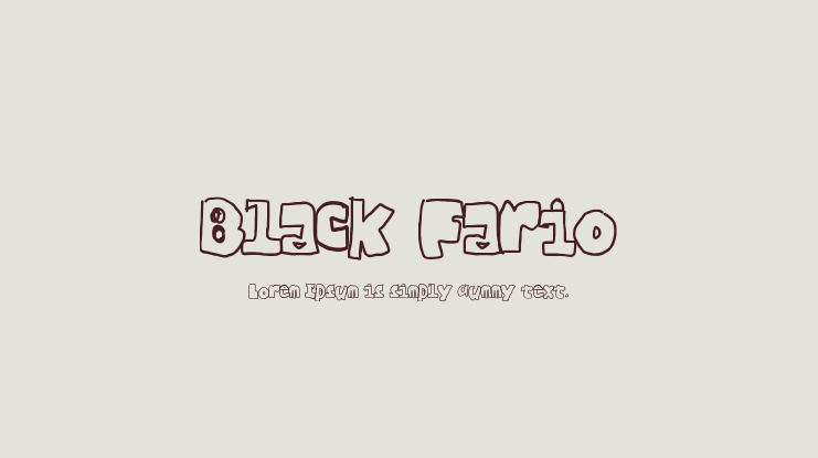 Black Fario Font