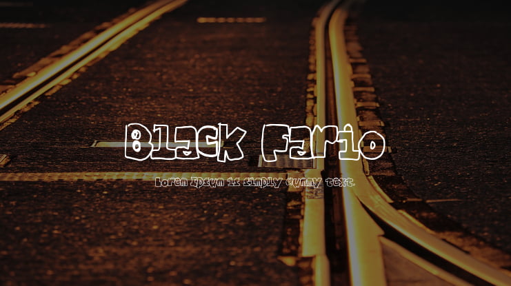 Black Fario Font