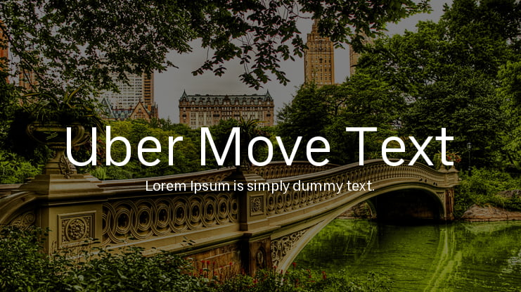Uber Move Text Font Family