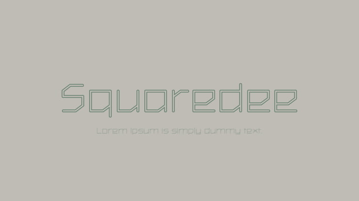 Squaredee Font