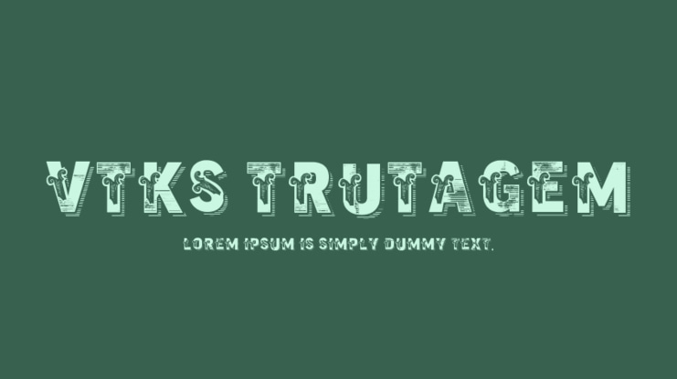 VTKS Trutagem Font