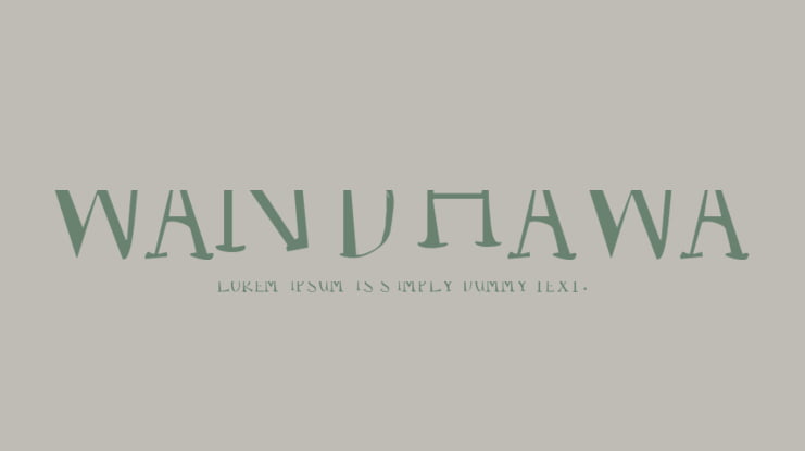 Wandhawa Font