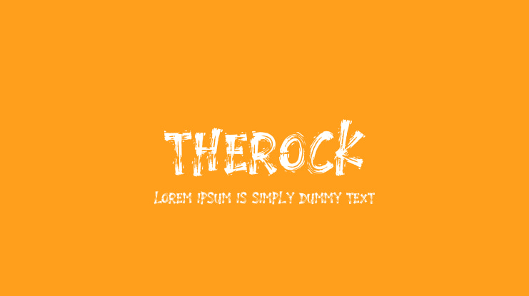 THEROCK Font