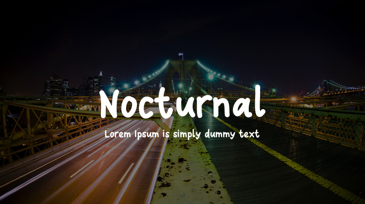 Nocturnal Font