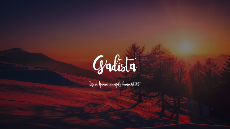 Gadista Font