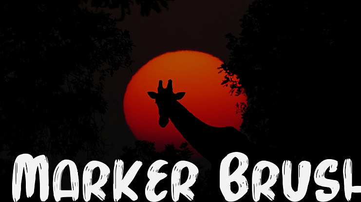Marker Brush Font