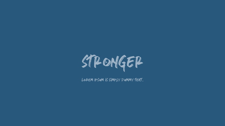 stronger Font Family